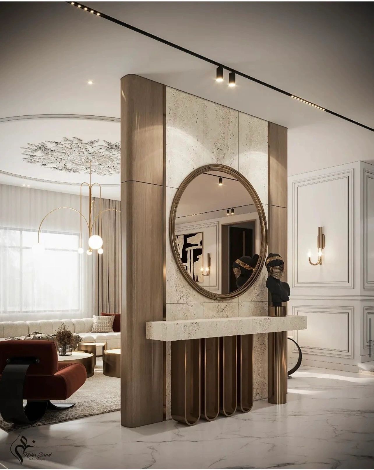 Luxury dining room contemporary elegant Dubai